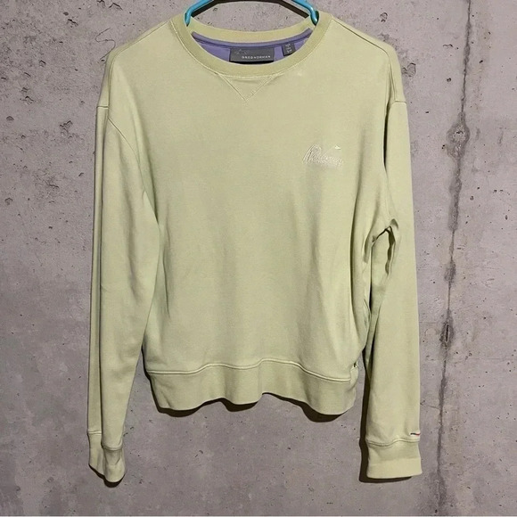 Greg Norman Wilderness At Fortune Bay Women's Sweatshirt Light Green Top Size S - Picture 1 of 8
